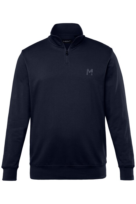 Teplákový troyer Men+, Basic, límec na zip, do 8XL