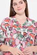 Blouse, Coupe Oversize, Encolure V, Manches 3/4, Coton Bio