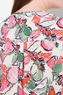 Blouse, Coupe Oversize, Encolure V, Manches 3/4, Coton Bio