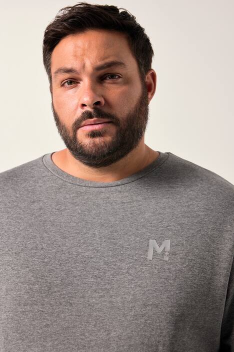 Men+ sweatshirt, Basic, rund halsudskæring, op til 8XL