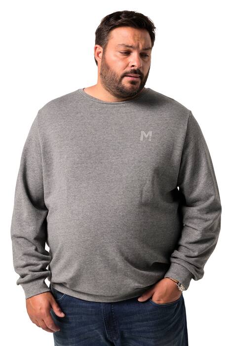 Mikina Men+, Basic, kulatý výstřih, do 8XL