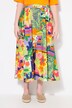Rok, patchprint, comfortabele tailleband, zakken