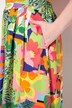 Rok, patchprint, comfortabele tailleband, zakken