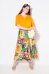 Rok, patchprint, comfortabele tailleband, zakken