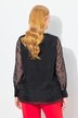 Blouse doublée, imprimé à pois, décolleté en V et manches longues