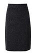 Úpletová sukně, Slim střih, midi délka, pepř&sůl