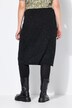 Gebreide rok, slim model, midi-lengte, pepper & salt