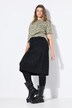 Gebreide rok, slim model, midi-lengte, pepper & salt