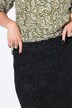 Gebreide rok, slim model, midi-lengte, pepper & salt