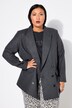 Blazer, diseño holgado, doble capa, solapa