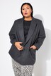 Blazer, diseño holgado, doble capa, solapa