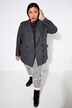 Blazer, diseño holgado, doble capa, solapa