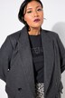 Blazer, diseño holgado, doble capa, solapa