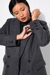 Blazer, diseño holgado, doble capa, solapa