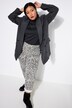 Blazer, diseño holgado, doble capa, solapa