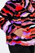 Veste en peluche, motif haut en couleurs, coupe Straight Fit ouverte