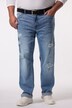 Men+ jeans, magepassform, regular fit, 5 lommer, ødelagt-detaljer, opptil str. 72
