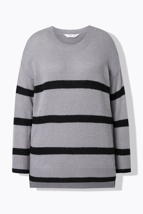 Trui, oversized, strepen, lange mouw