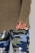 Trui, oversized, franjes, lange mouwen