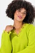 Trui, oversized, franjes, lange mouwen