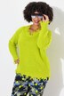 Trui, oversized, franjes, lange mouwen