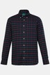Boston Park ternet flannelskjorte, lange ærmer, buttondown-krave, comfort fit, op til str. 8XL