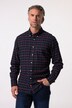Boston Park ternet flannelskjorte, lange ærmer, buttondown-krave, comfort fit, op til str. 8XL