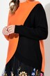 Sweater with color block knit