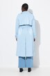 Trenchcoat, metallic effect, A-lijn, overhemdkraag, riem