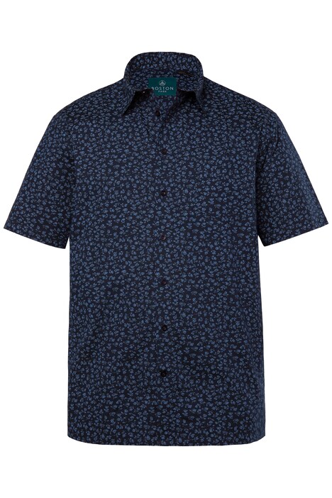 Košile Boston Park, krátké rukávy, Kent límeček, plošný potisk, Comfort střih, do 8XL