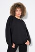 Sweatshirt, rolranden, ronde hals, lange mouwen