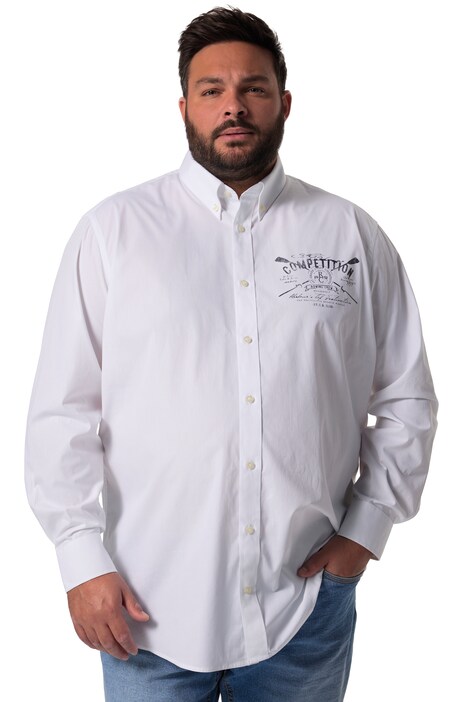 Košile Men+, dlouhé rukávy, Kent límeček, Comfort střih, do 8XL
