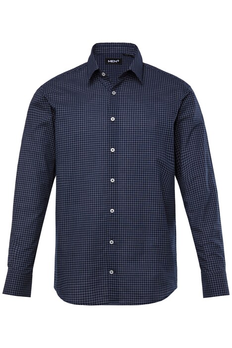 Kostkovaná košile Men+, dlouhé rukávy, Kent límeček, Comfort střih, do 8XL