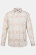 Men+ skjorte i hørlook, lange ærmer, Kent-krave, Comfort Fit, allover-print, op til str. 8 XL