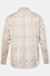 Men+ skjorte i hørlook, lange ærmer, Kent-krave, Comfort Fit, allover-print, op til str. 8 XL