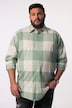 Men+ rutete skjorte, langermet, Kent-krage, comfort fit, opptil 8 XL