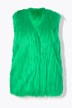 Straight cut vest in neon faux fur with open front