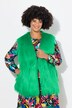 Straight cut vest in neon faux fur with open front