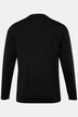 Men+ langærmet T-shirt, mavevenlig pasform, print på brystet, op til str. 8XL