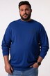 Men+ langærmet T-shirt, mavevenlig pasform, print på brystet, op til str. 8XL