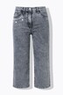 Culotte-jeans, vide ben, 5 lommer, Moon Wash