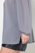 Bluse, Classic pasform, skulderudskæring med blonder