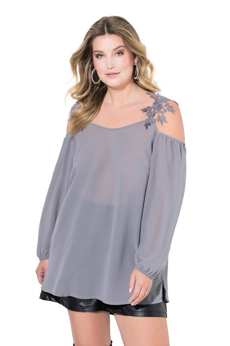 Halenka, Classic, průstřihy na ramenou, krajka