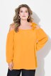 Bluse, Classic pasform, skulderudskæring med blonder