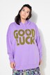 Good Luck Textured Hooded Sweatshirt