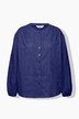 Bluse, oversized, struktur-kvalitet, ballong-langermer