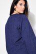Bluse, oversized, struktur-kvalitet, ballong-langermer