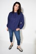 Bluse, oversized, struktur-kvalitet, ballong-langermer