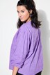 Blouse, oversized, structuurstof, lange ballonmouwen