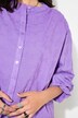 Blouse, oversized, structuurstof, lange ballonmouwen
